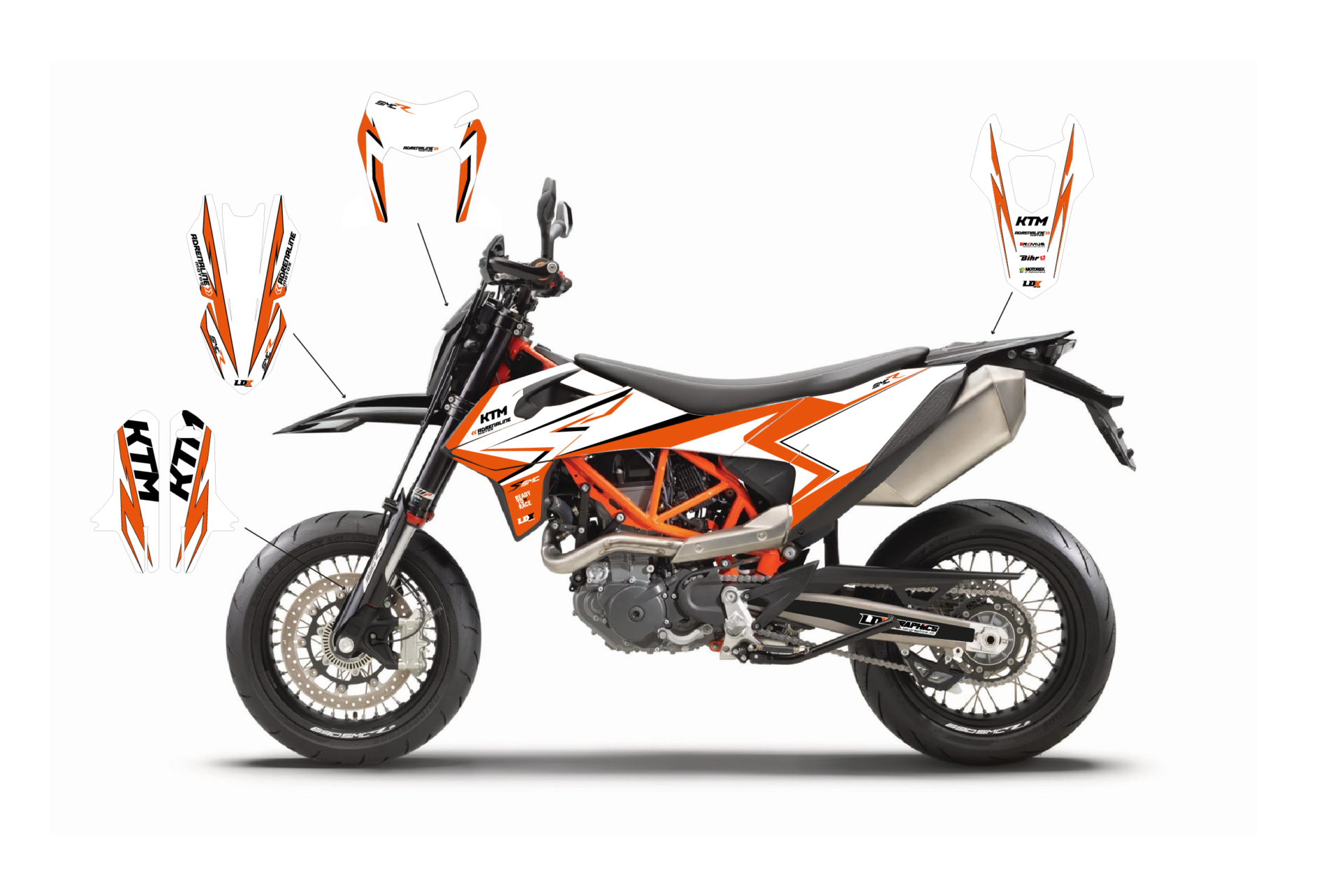 Active White Kit KTM SMC 690 R - Image 2